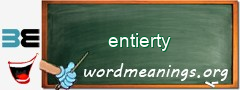 WordMeaning blackboard for entierty